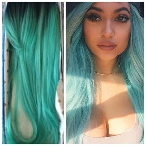 Wig Other | Lace Front Blue Kylie Jenner Inspired | Poshmark