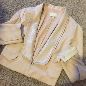 Greylin Blazer - Soft Pink with Sequin Lapel