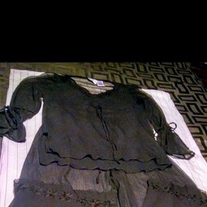 Bathing suit cover up. Sheer pant and top