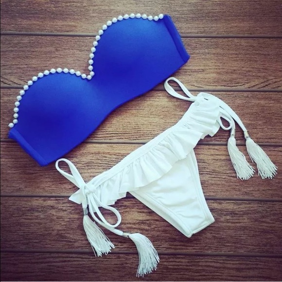 Sexy push up padded top Brazilian bottoms size S