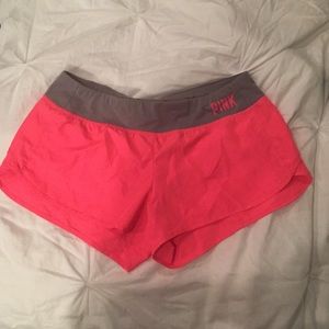 PINK neon workout shorts
