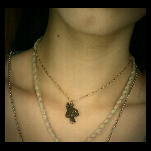 Alice in wonderland charm necklace