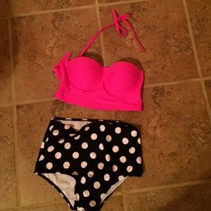 Hugh waisted swim suit
