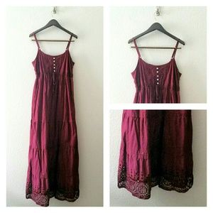 Maternity Dress in Maroon