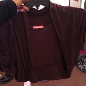 Dark brown shrug