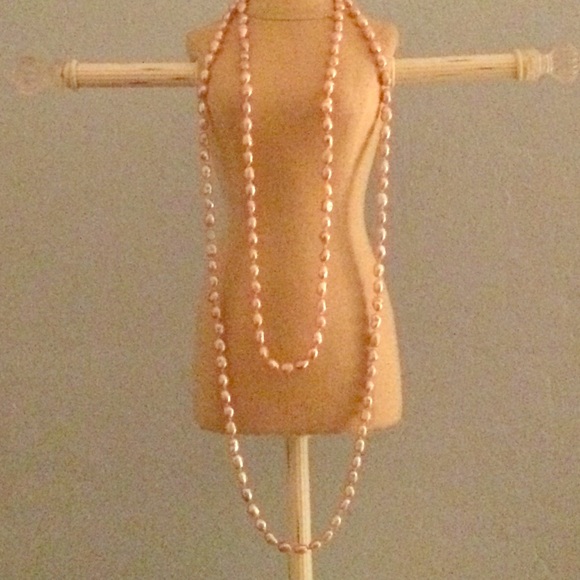 Light pink fresh water pearls
