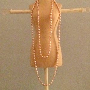 Light pink fresh water pearls