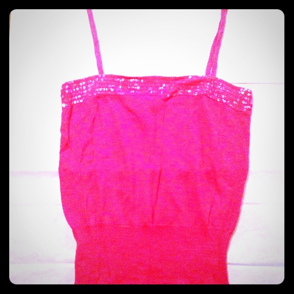 Adorable Hot Pink Crop Top Old Navy Perfect Fit