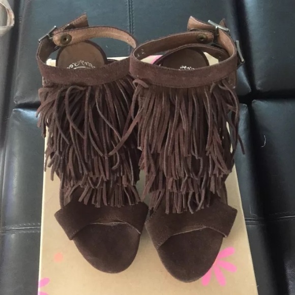 Jeffrey Campbell fringe heels size 7