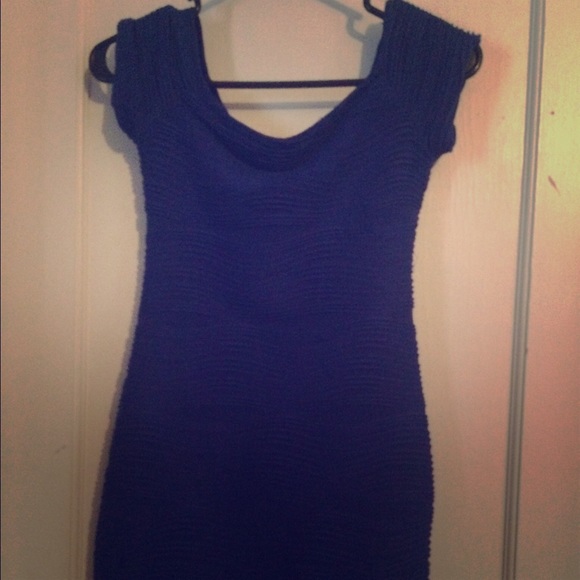 Bodycon navy blue dress