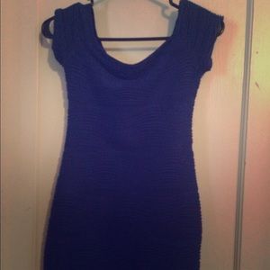 Bodycon navy blue dress