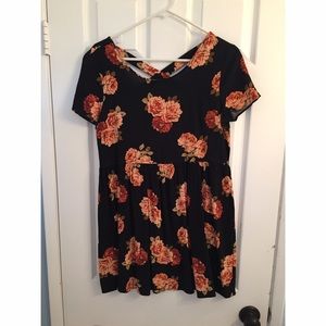 Floral baby doll dress