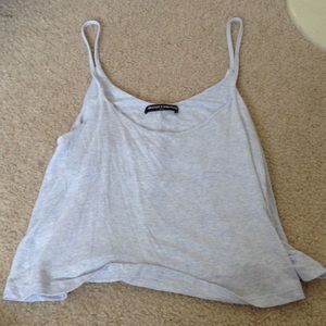 A baby blue Brandy Melville tank top