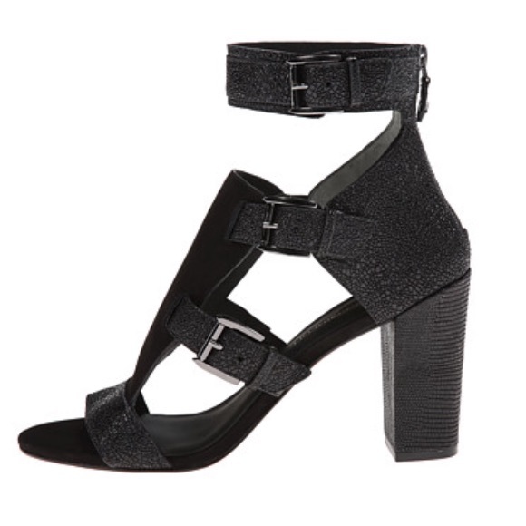 Rebecca Minkoff Sky Leather Buckle Sandals - Picture 4 of 4