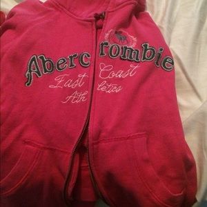 Abercrombie hot pink  hoodie