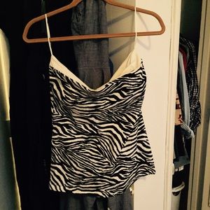 Zebra Print Tube Top from Express