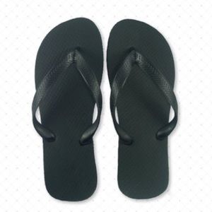 Cariris Rubber Flip Flops - 10 Womens - Black