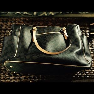 Coach baby bag