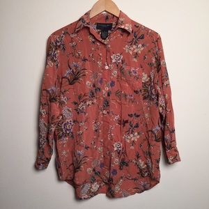 Vintage August Silk petite blouse