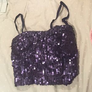 Forever 21 sequined crop top