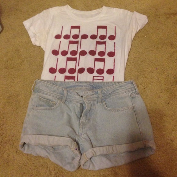 H&M denim shorts