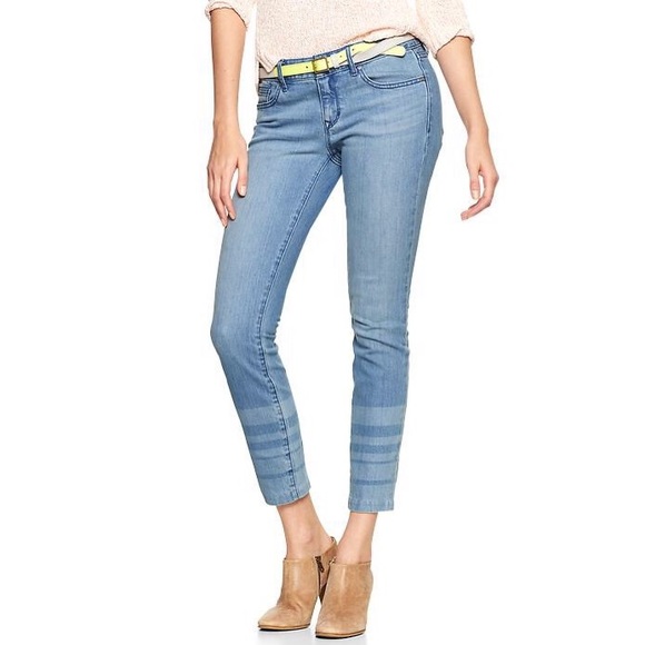 NWT Gap 1969 Jeans Light Wash Ankle Crop Summer