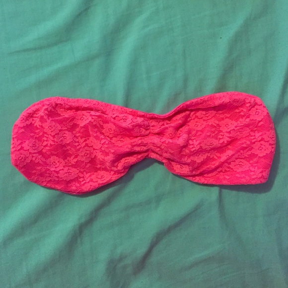 Hot pink bandeau