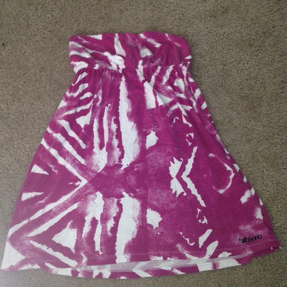 Purple and white dress