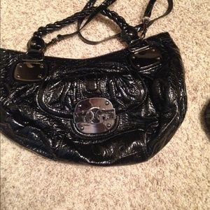 Authentic black  guess purse