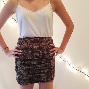 Velvet Skirt With a Beautiful Pattern