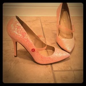 Pink sparkle shoes!