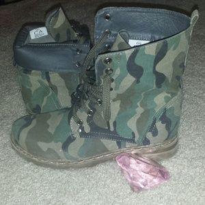Camo Combat Boots