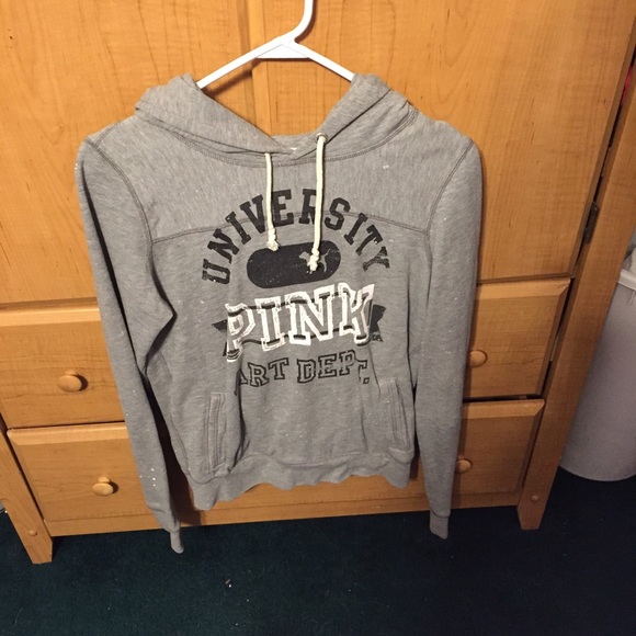 Victoria secret PINK grey pull over