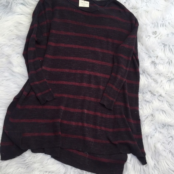 Free People Dresses & Skirts - FREE PEOPLE SZ SMALL STRIPED DRESS TOP RED BLUE