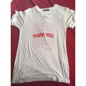 Brandy Mellville Thank You T-Shirt