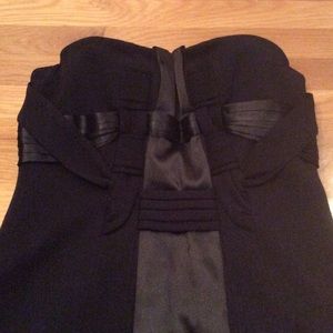 BCBGMaxAzria strapless black cocktail dress