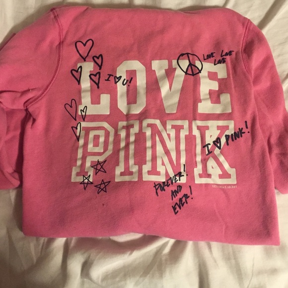 VS pink hooded sweatshirt - Picture 2 of 2