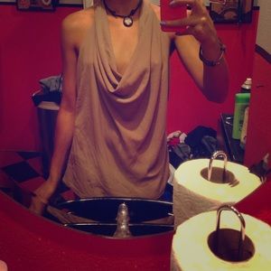 Dressy Tank Top zip back