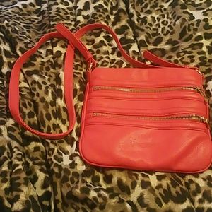 Pink crossbody purse