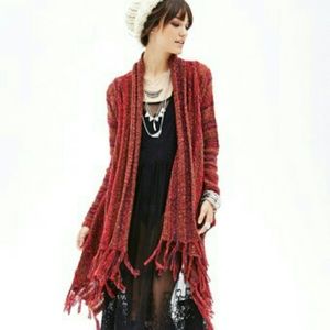Asymmetrical Tassel Cardigan