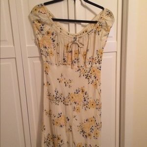 Yellow Floral  Dress