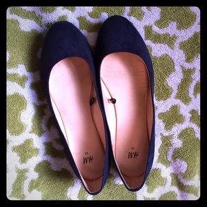 Navy flats
