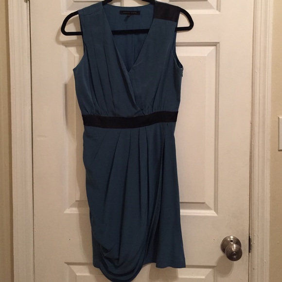 Cynthia steffe Grecian draped blue dress