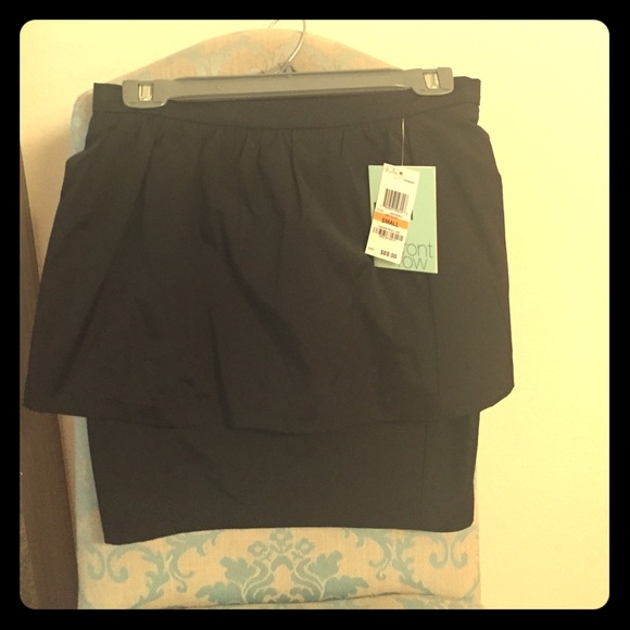 Peplum mini skirt