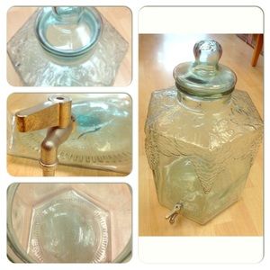Italian Made Glass Lemonade Jar