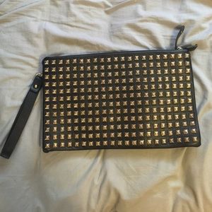 Street Level Studded Clutch