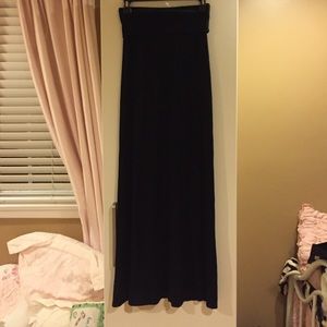 Black maxi skirt