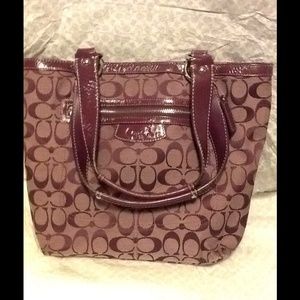 Coach Penelope Optic Signature "C" Tote and Wallet