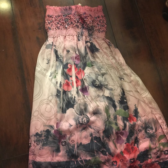 Beautiful strapless sundress