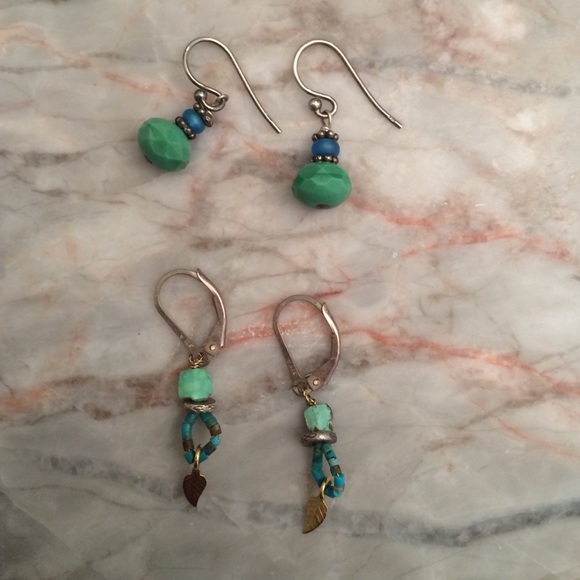 Two pairs of little dangle earring